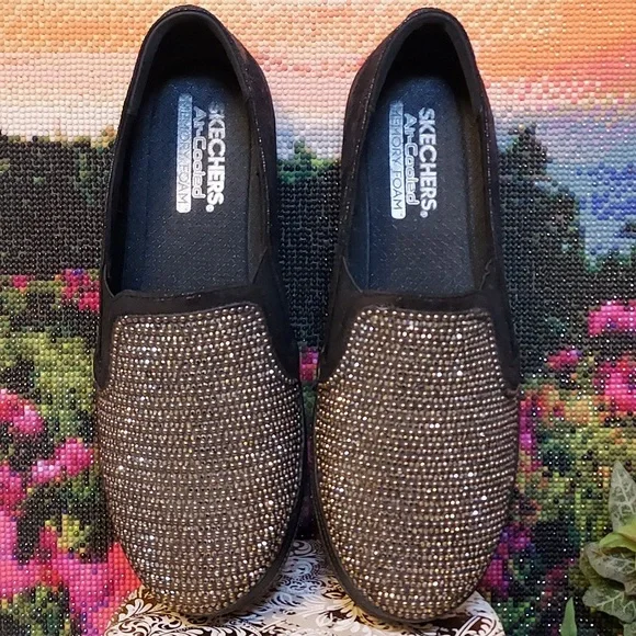 Womens Skechers Double Up Shiny Dancer - Picture 5 of 11